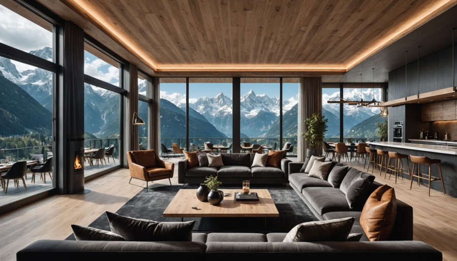 Luxury apartments in chamonix: penthouses, amenities and investment returns